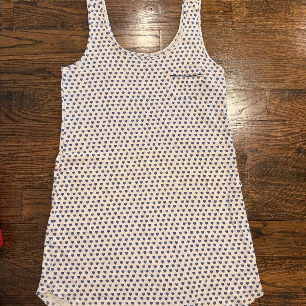 Roller Rabbit Blue Heart Pattern Nightshirt